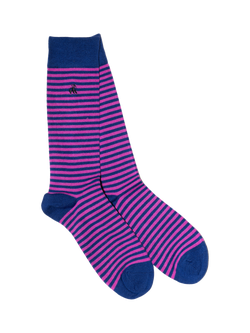 Swole Panda Stripe Bamboo Socks, Pack of 4, Multi - view 2, Multi