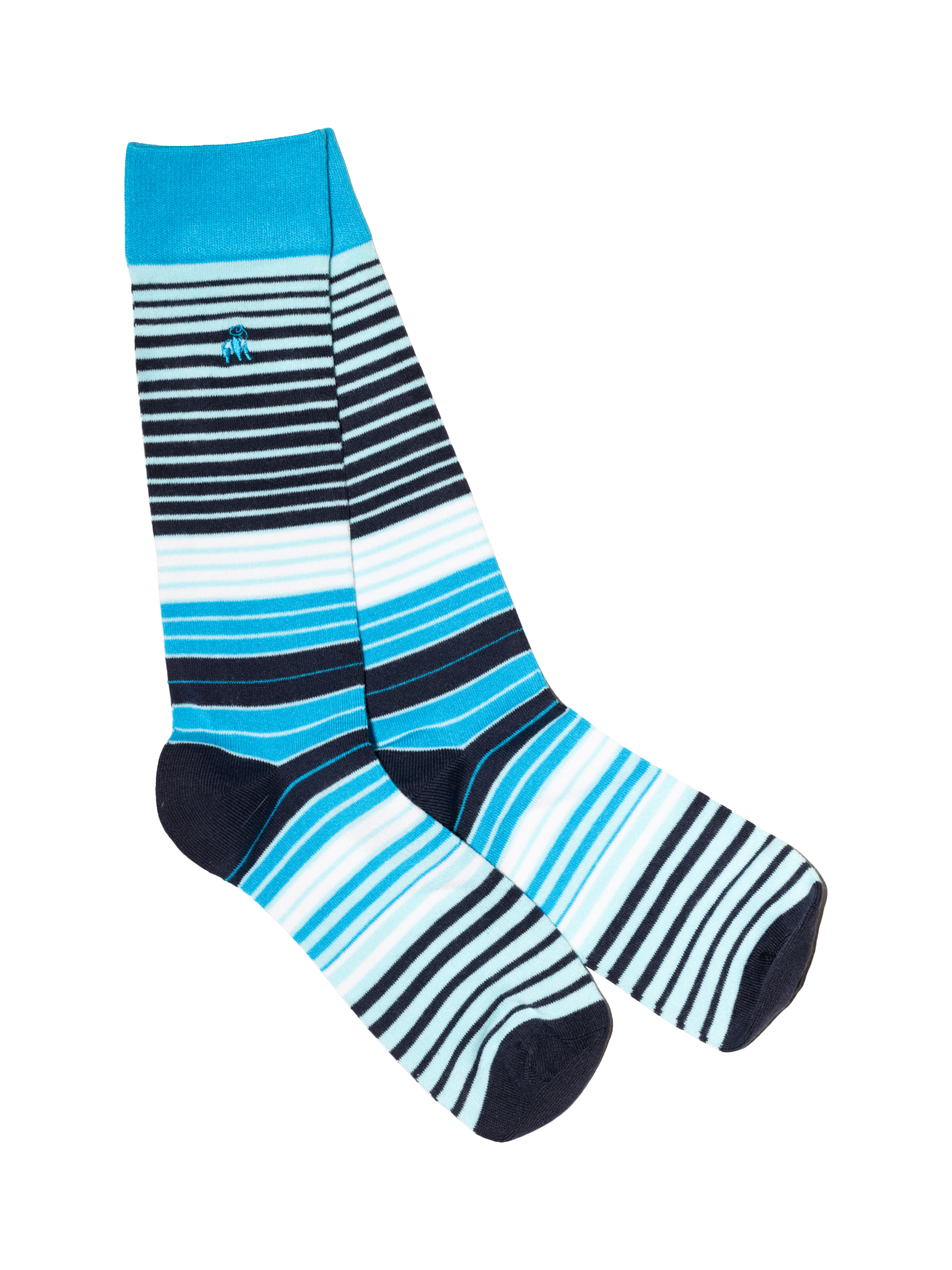 Product image 5 of 9, which shows Swole Panda Stripe Bamboo Socks, Pack of 4, Multi, 7-11