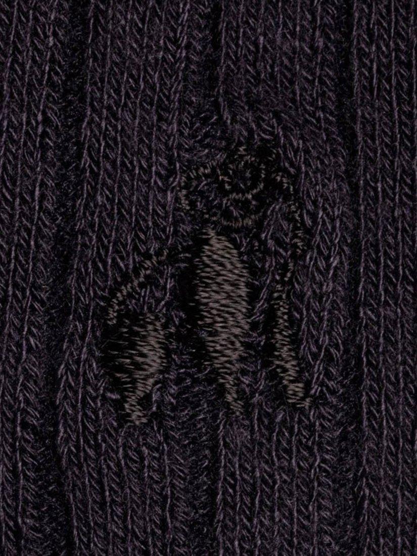 Product image 3 of 3, which shows Swole Panda Comfort Cuff Bamboo Socks, Pack of 4, Navy, 7-11