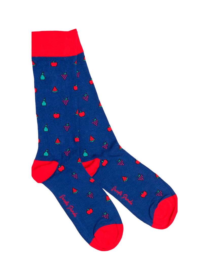 Product image 7 of 7, which shows Swole Panda Fruit Bamboo Socks Gift Box, Pack of 4, Multi, 7-11