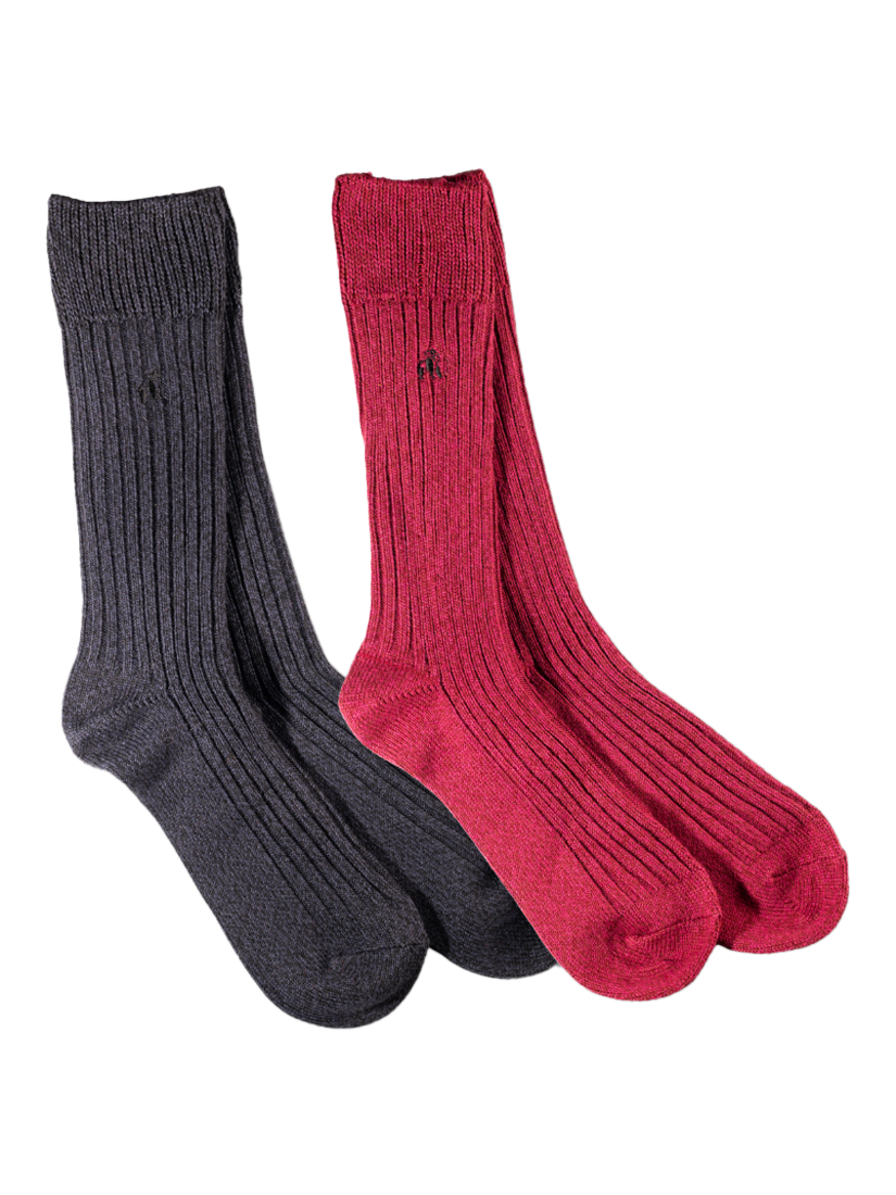 Product image 1 of 9, which shows Swole Panda Bamboo Socks, Pack of 2, Multi, 7-11