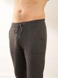 Truly Men's Cashmere Lounge Joggers, Charcoal Marl