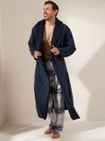 Truly Fleece Dressing Gown, Midnight