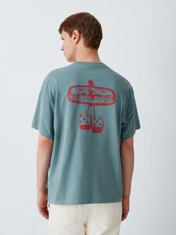 Dickies Polk Cotton T-Shirt, Stormy Sea - view 2, Stormy Sea
