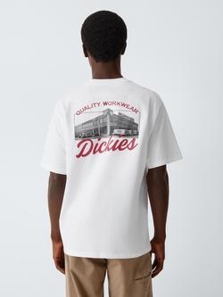 Dickies Wellsville Cotton Regular Fit Short Sleeve T-Shirt, White, White