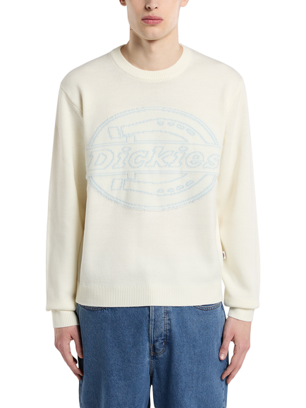 Dickies Union Jacquard Knit Jumper, Egret, Egret