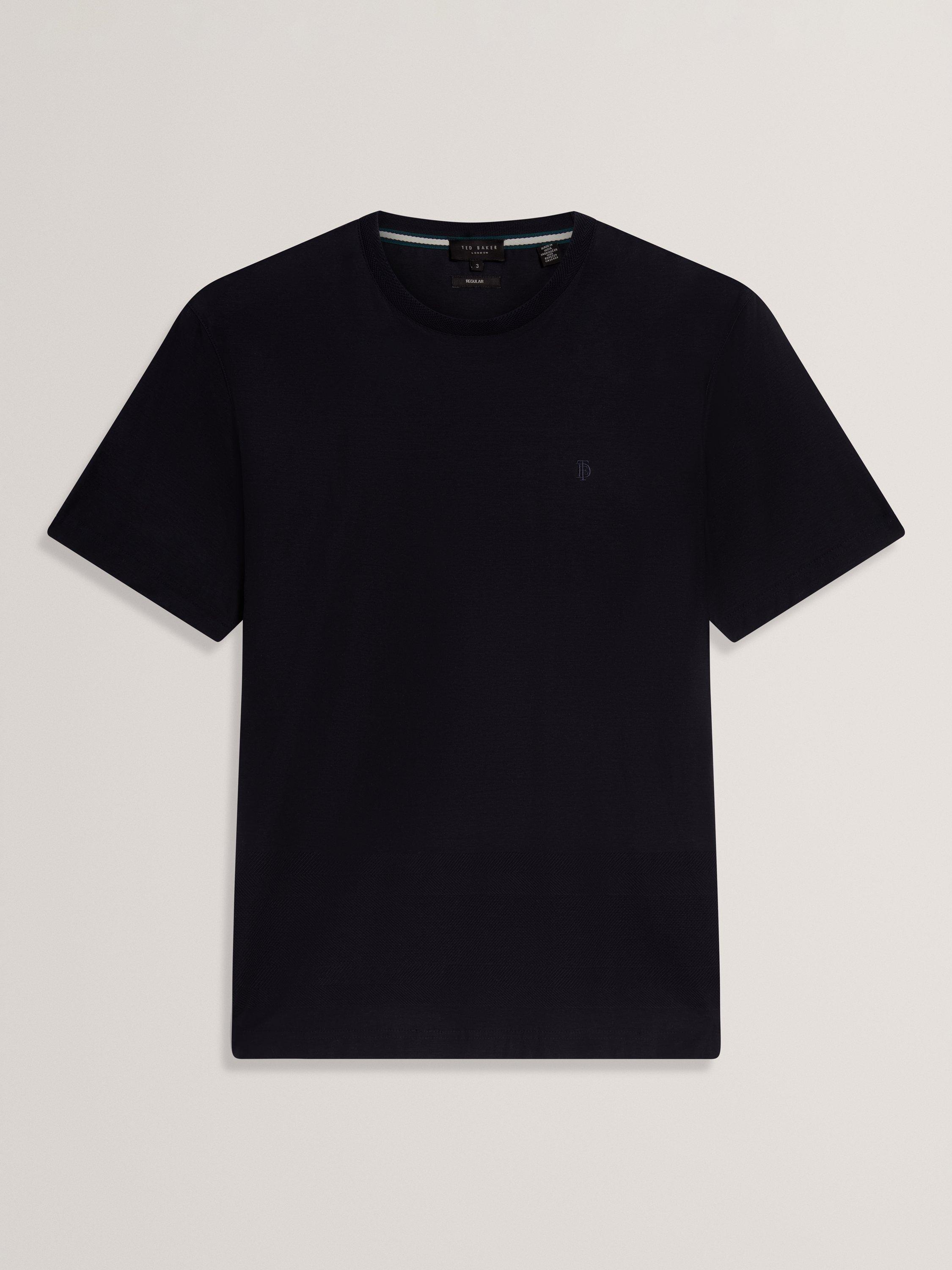 Product image 6 of 7, which shows Ted Baker Kaelith Crew Neck Cotton T-Shirt, Navy, S