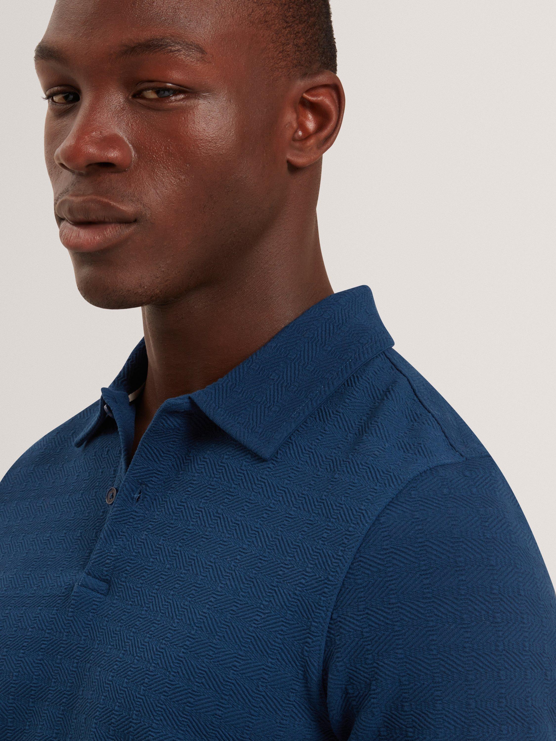 Product image 3 of 7, which shows Ted Baker Serapa Polo Shirt, Dk-blue, S