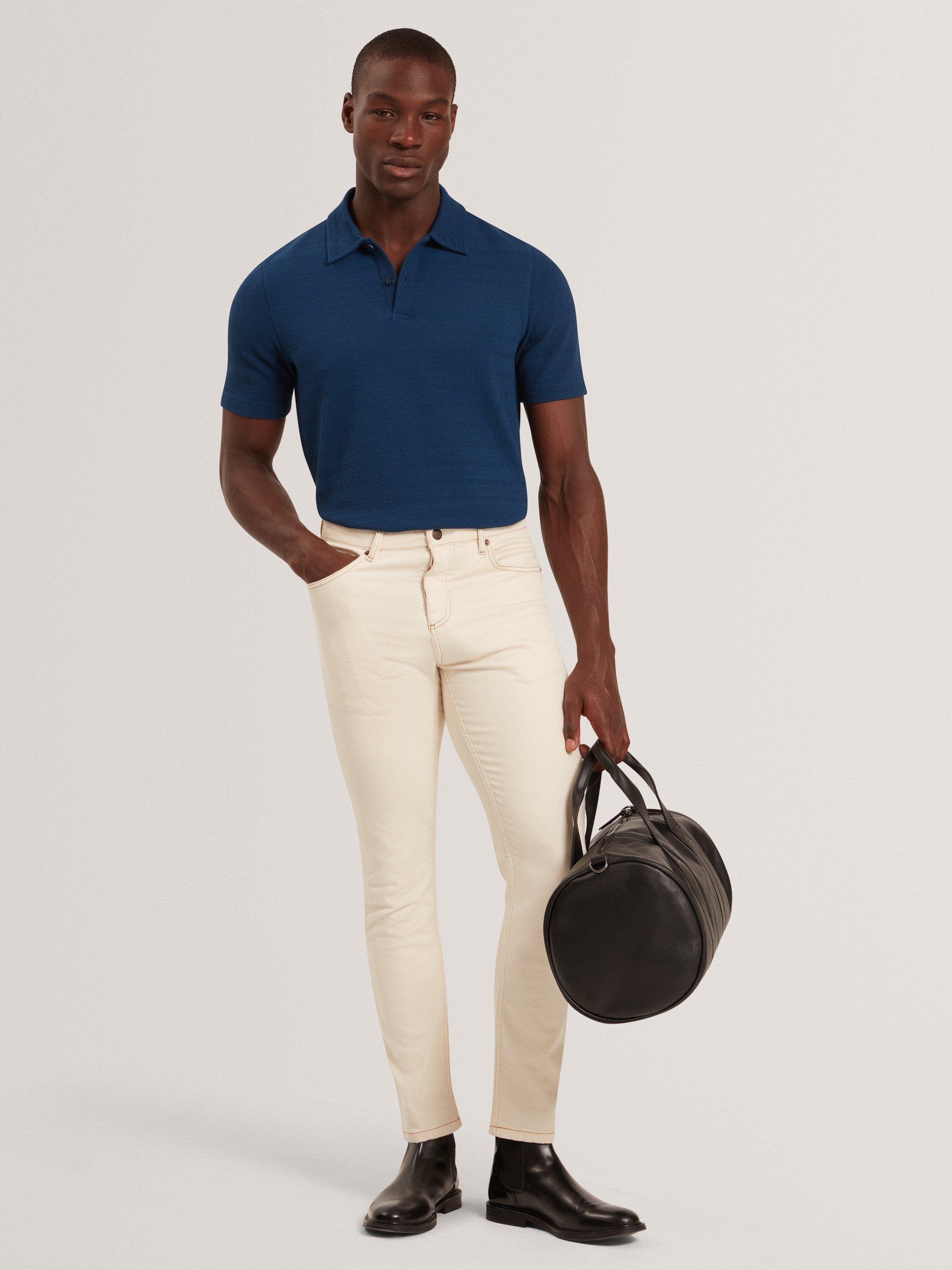 Product image 4 of 7, which shows Ted Baker Serapa Polo Shirt, Dk-blue, S