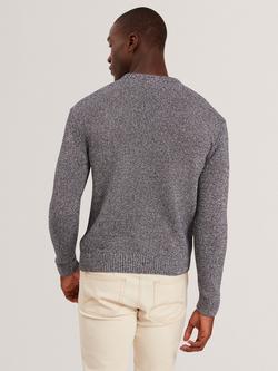 Ted Baker Charliz Cotton Blend Knit Jumper, Navy - view 2, Navy