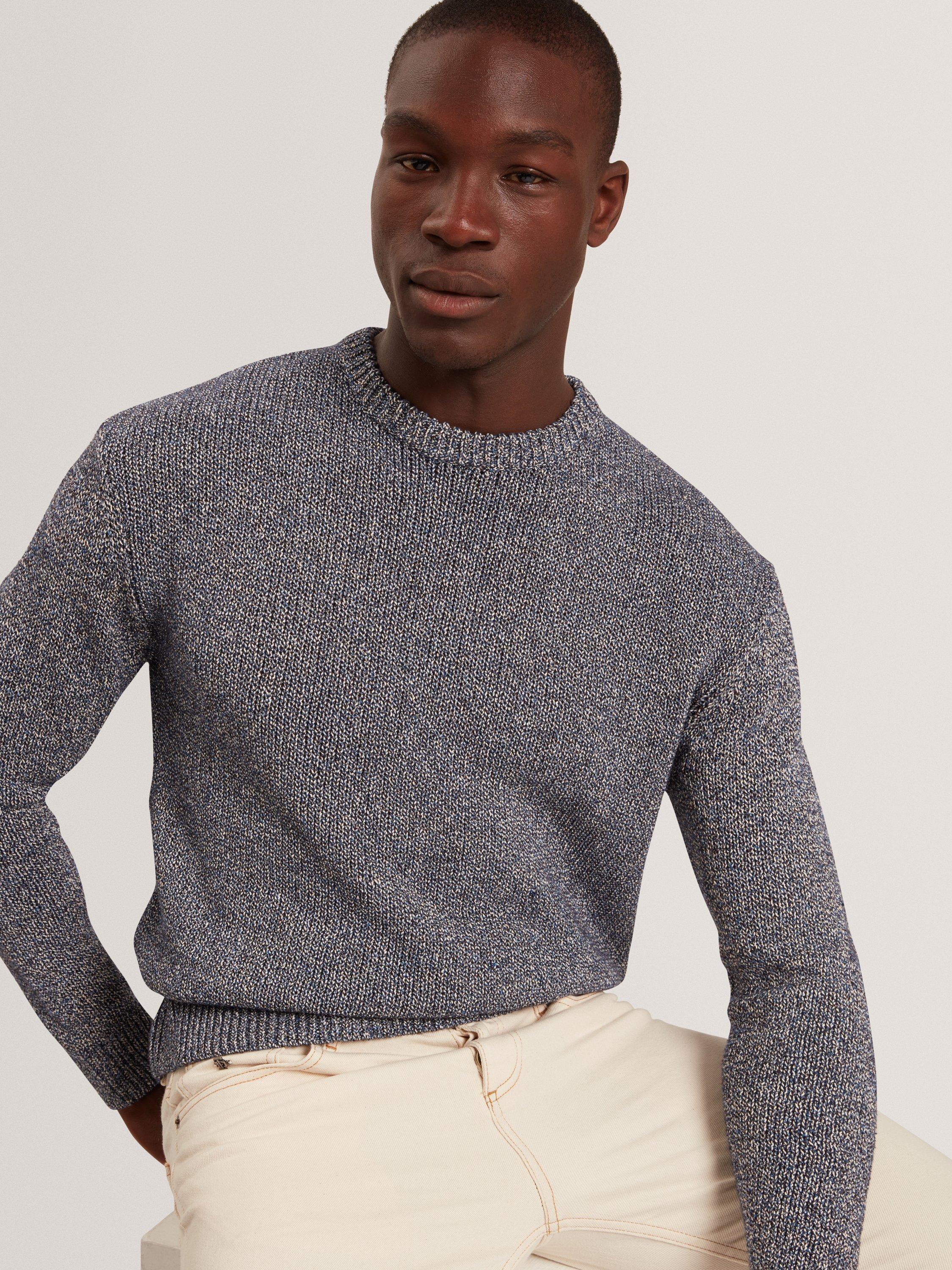 Product image 4 of 7, which shows Ted Baker Charliz Cotton Blend Knit Jumper, Navy, S