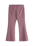 Lindex Kids' Cotton Blend Flared Leggings, Dusty Lilac