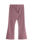 Lindex Kids' Cotton Blend Flared Leggings, Dusty Lilac