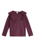 Lindex Kids' Cotton Blend Long Sleeved Frill top