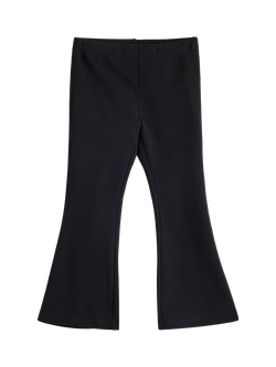 Lindex Kids' Cotton Blend Flared Leggings, Black, Black