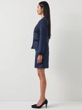 L.K.Bennett Charlie Tweed Jacket, Navy