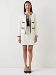 L.K.Bennett Charlie Tweed Jacket, Cream