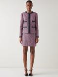 L.K.Bennett Charlie Tweed Jacket, Pink