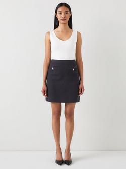 L.K.Bennett Charlie Tweed Skirt, Black, Black