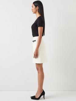 L.K.Bennett Charlie Tweed Mini Skirt - view 2, Cream