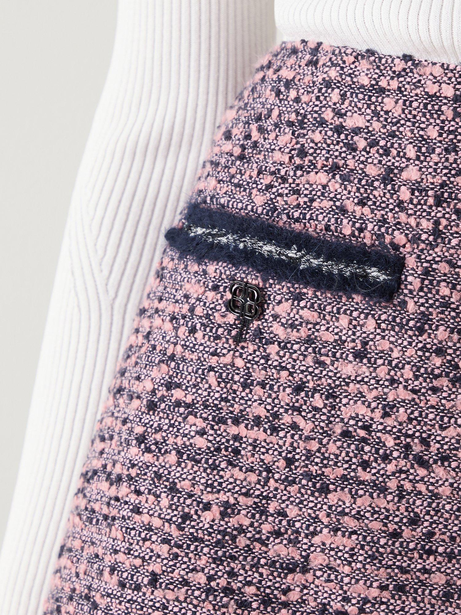 Product image 3 of 4, which shows L.K.Bennett Charlie Tweed Mini Skirt, Multi, 8