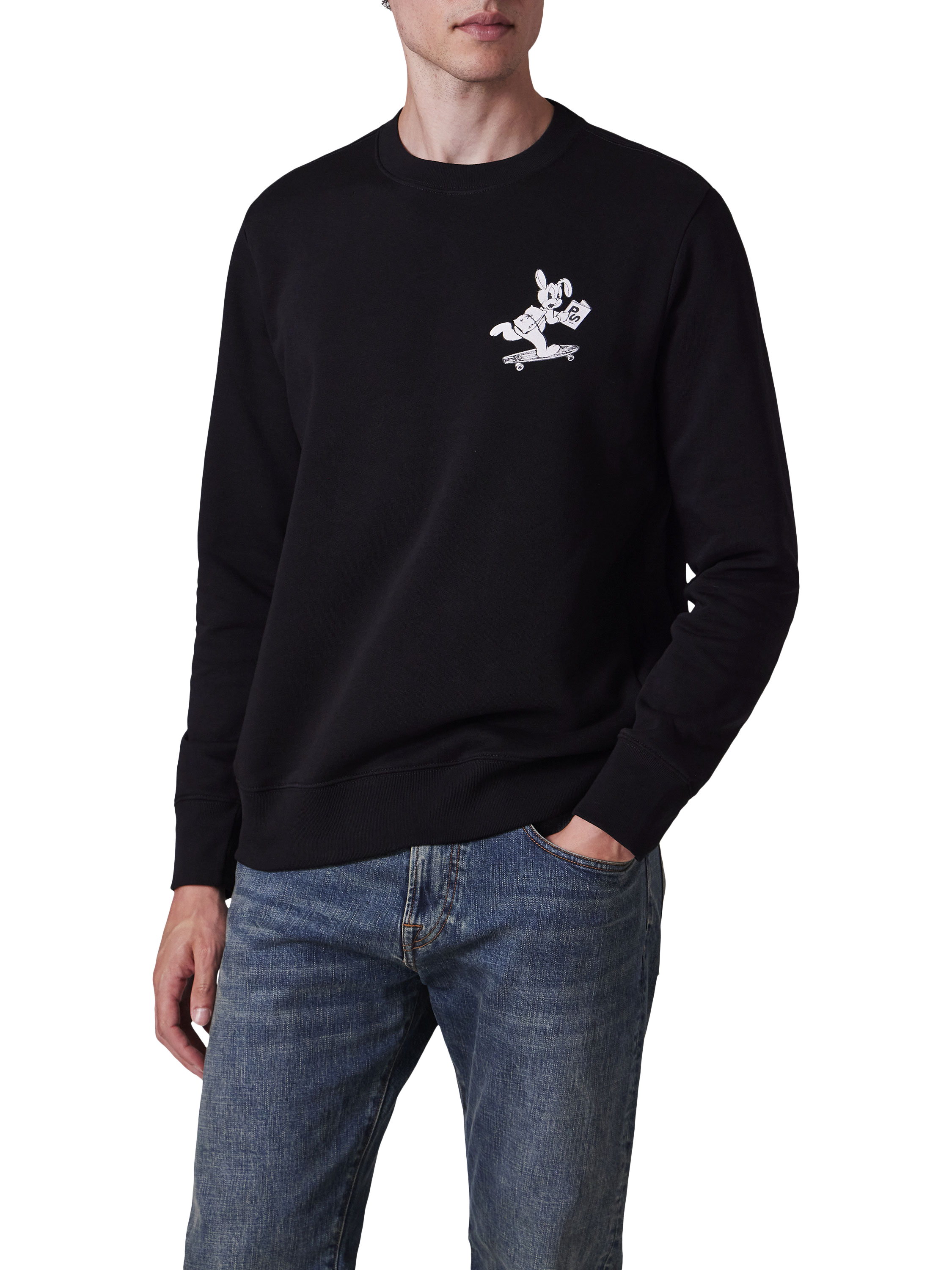 Product image 1 of 5, which shows Paul Smith Branded Sweatshirt, 79_black, S