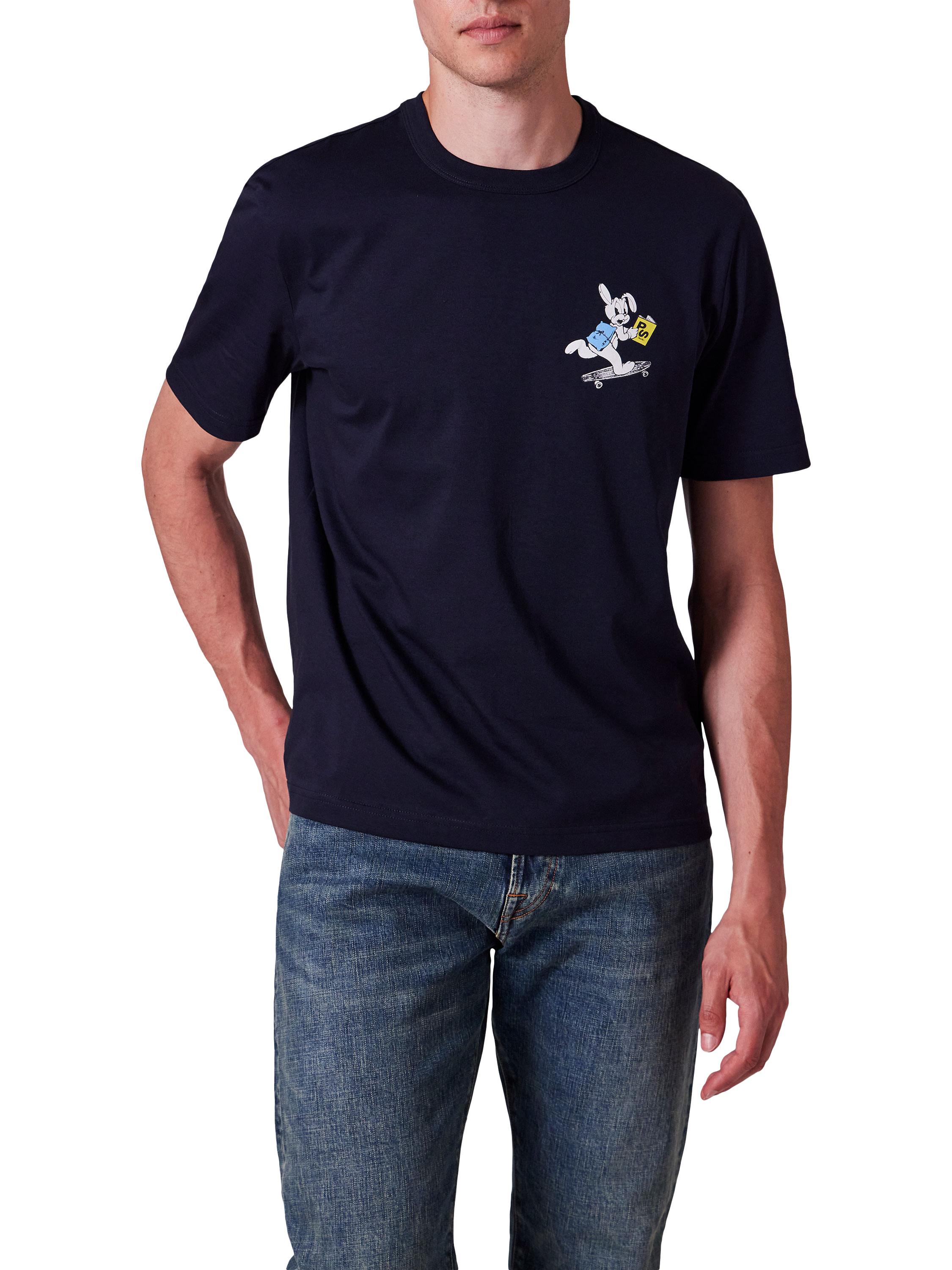 T-shirt Paul Smith Homme Bleu Marine Coupe Regular – Neuf Avec étiquettes (Taille S)
