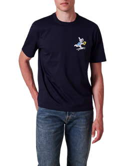 Paul Smith Graphic Print Cotton T-Shirt, Dark Navy, 49_very Dark Navy