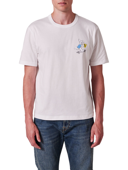 Paul Smith Graphic Print Cotton T-Shirt, 01_white