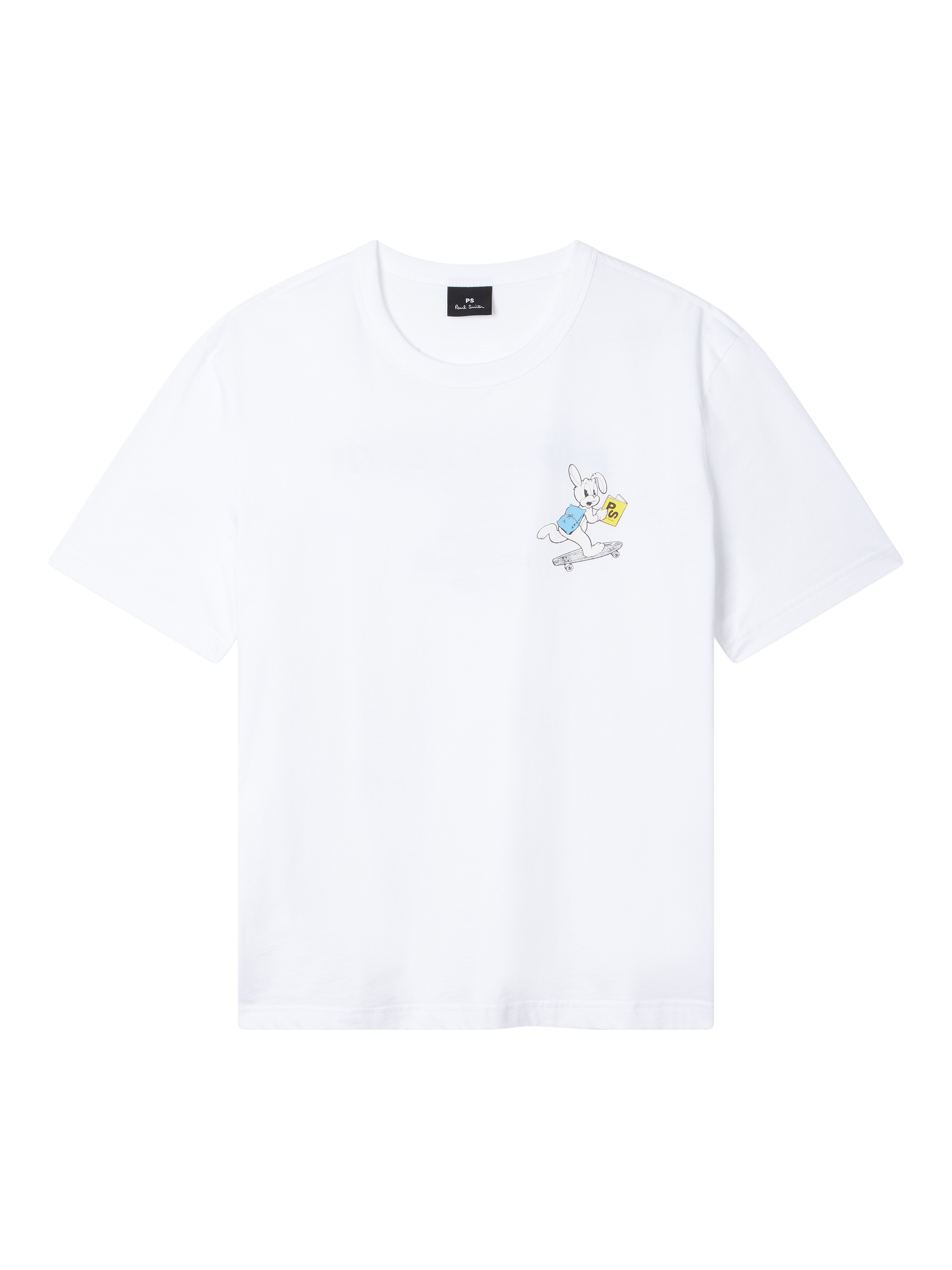 Product image 4 of 5, which shows Paul Smith Graphic Print Cotton T-Shirt, 01_white, S