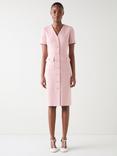 L.K.Bennett Carla Tweed Mini Dress, Light Pink