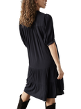 Sisters Point Embroidered Floral Tiered Dress, Black/Multi
