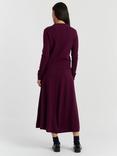 Chinti & Parker Cropped Cashmere Rich Jumper, Mulberry
