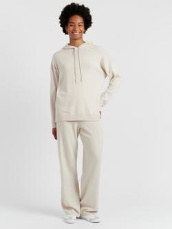 Chinti & Parker Wool-Cashmere Relaxed Hoodie, Cream