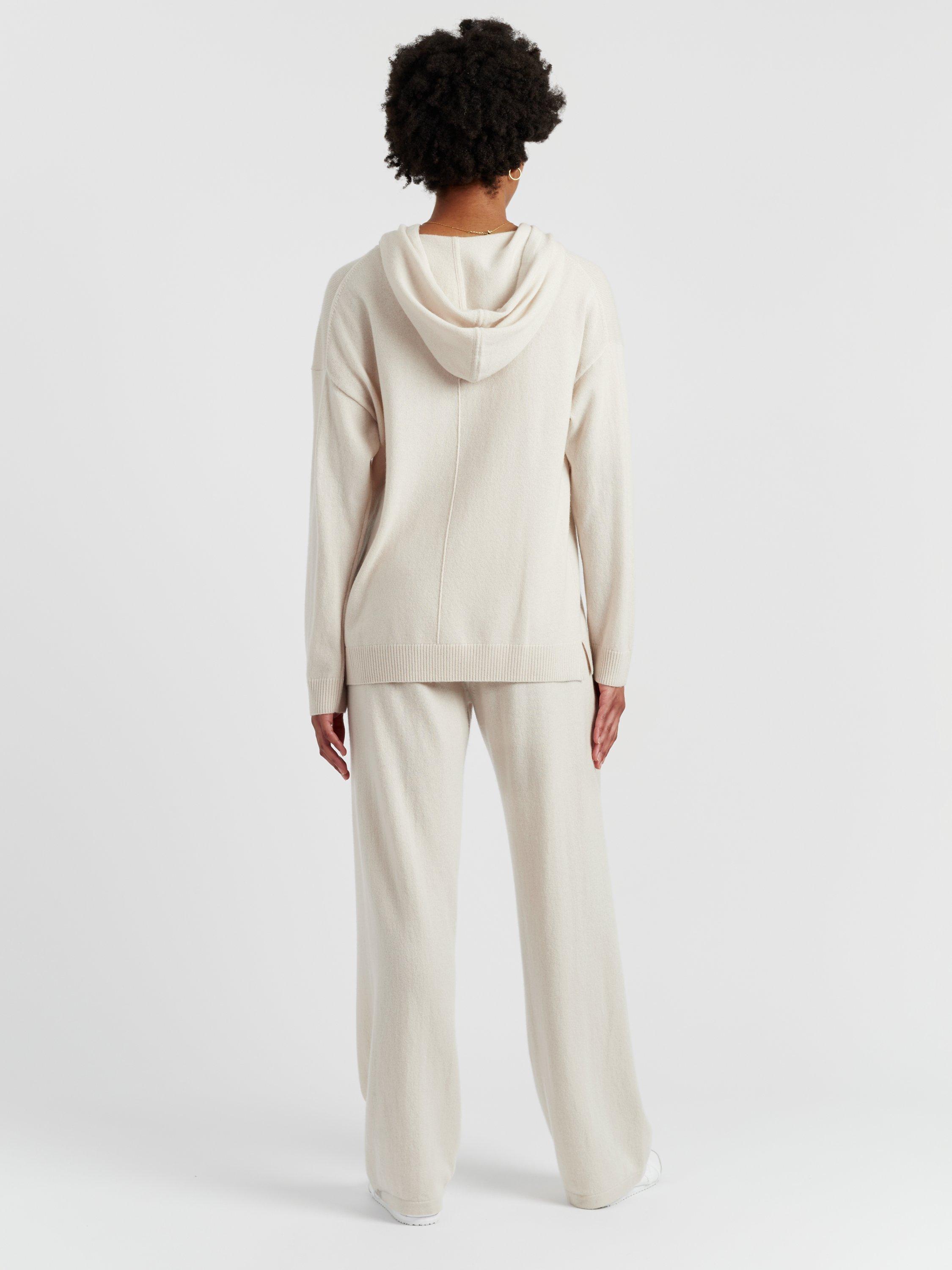 Product image 2 of 4, which shows Chinti & Parker Wool-Cashmere Relaxed Hoodie, Cream, XS