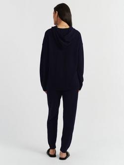 Chinti & Parker Wool-Cashmere Relaxed Hoodie - view 2, Navy
