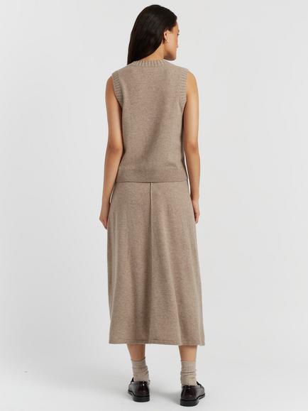 Chinti & Parker Wool-Cashmere Tank - view 2, Warm Oatmeal