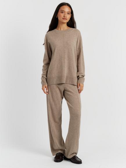 Chinti & Parker Wool Cashmere Slouchy Jumper, Warm Oatmeal