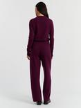 Chinti & Parker Wool-Cashmere Wide-Leg Track Pants