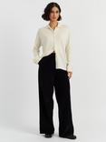Chinti & Parker Collared Cashmere Rich Shirt, Cream