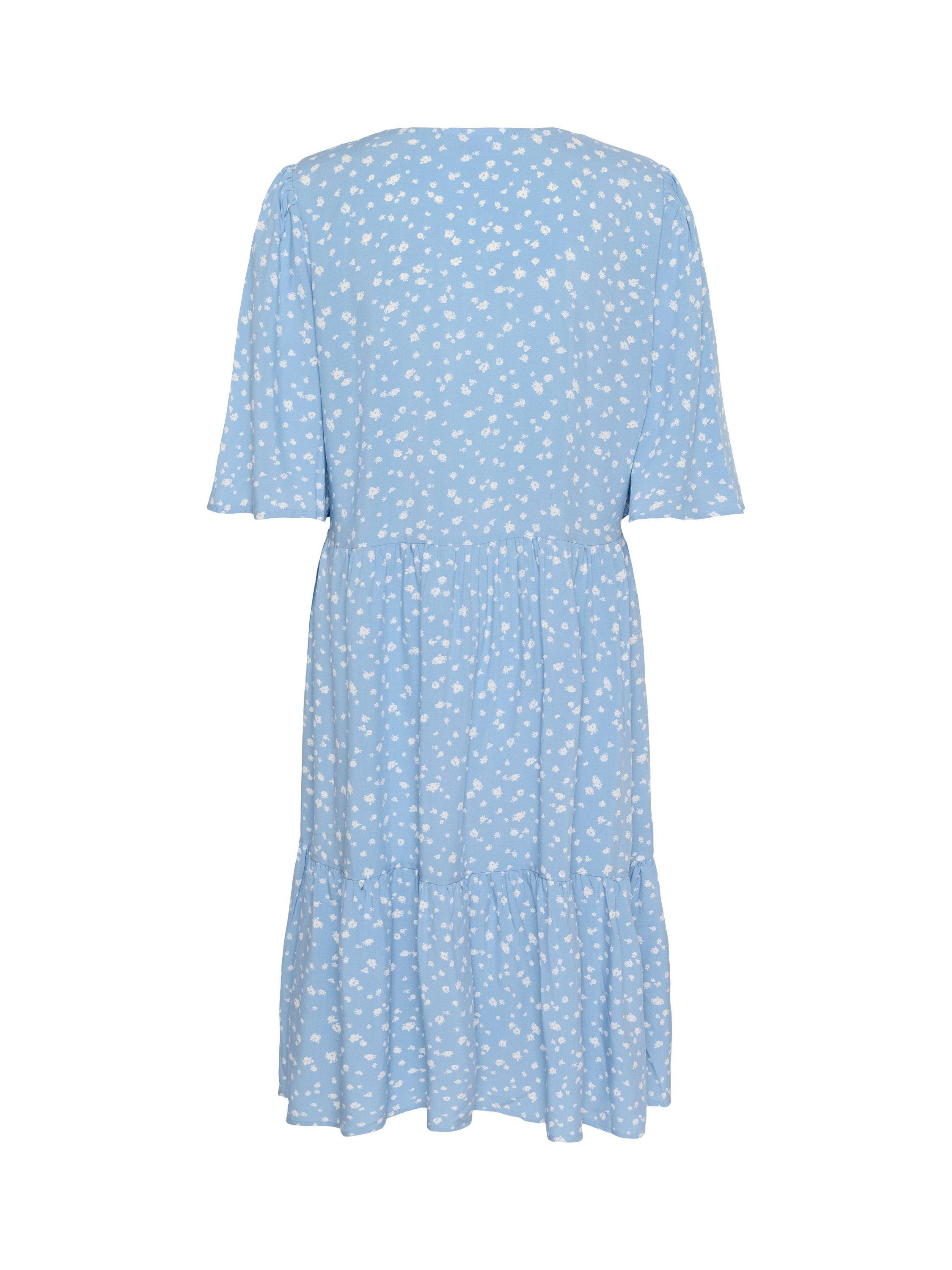 Product image 6 of 6, which shows Saint Tropez Eda Floral Tiered Dress, Blue/Multi, S