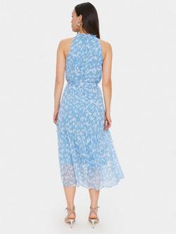Saint Tropez Elfa Abstract Sleeveless Midi Dress, Pink/Multi - view 2, Blue/Multi