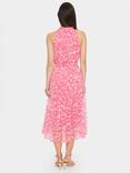 Saint Tropez Elfa Abstract Sleeveless Midi Dress, Pink/Multi, Pink/Multi