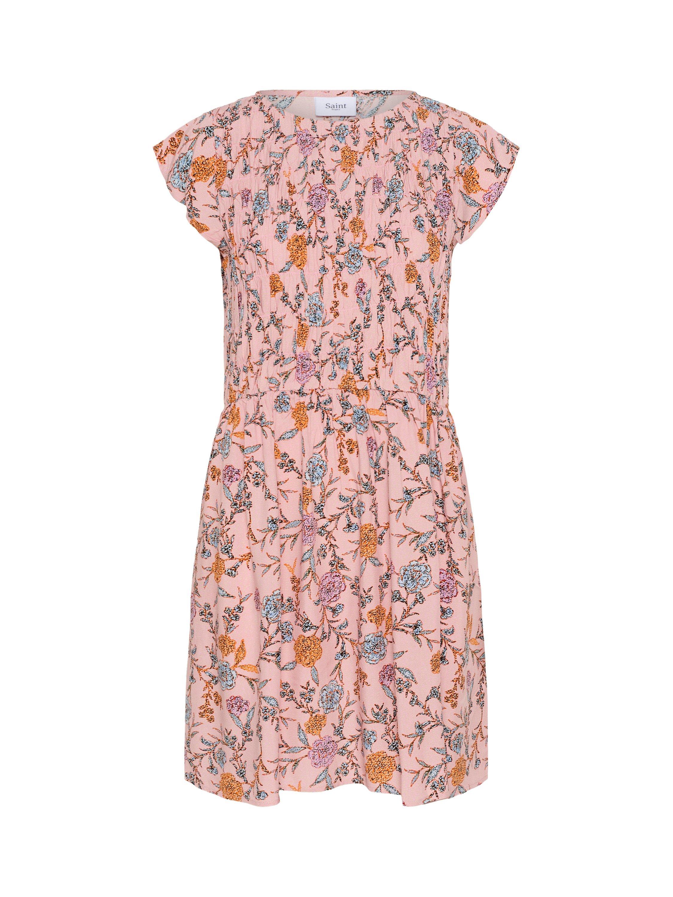 Product image 5 of 9, which shows Saint Tropez Gisla Floral Mini Dress, Pink/Multi, XXL