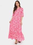 Saint Tropez Zus Floral Shirt Maxi Dress, Pink/Multi