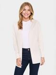 Saint Tropez Kila Open Neck Cardigan, Natural Beige