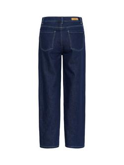Saint Tropez Loesa Straight Cut Jeans, Dark Blue - view 2, Dark Blue