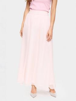 Saint Tropez Coral Maxi Skirt, Mid Pink