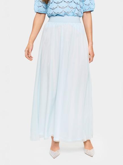 Saint Tropez Coral Maxi Skirt, Mid Blue