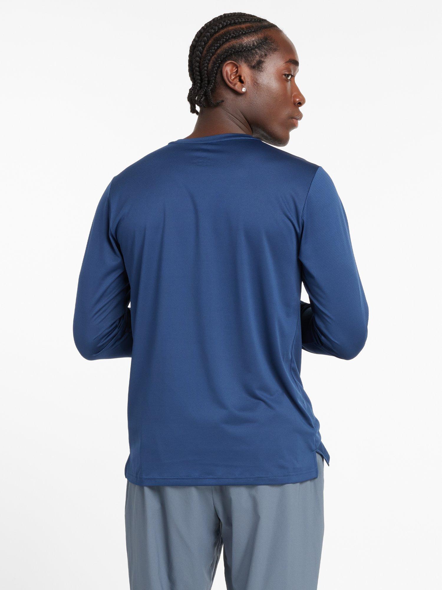 Product image 2 of 6, which shows New Balance Men's Essentials Long Sleeve Top, Navy, L